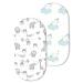 Couxily fitted sheet stroller bay car mattress stroller insert stroller mattress cover stroller mattress stroller clamp sheet bed sheet cot (2 pieces - 06)