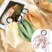 Floral Ribbon Hair Scrunchie Set - 16 Styles Seamless Elastic Hair Ties for Women and Girls - Buy Online on SooperMarket.com