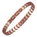 EnerCoppeX Copper Ankle Bracelet for Women Magnetic Pure Solid 99.99% Copper Lymph Detox Anklet 3500 Gauss Effective Magnet (CAC-0001W)