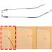 Buy Ranara Replacement Glasses End Tips - Metal Repair Parts for Borderless 2-Hole Glasses - 1 Pair - Blue - Buy Online on SooperMarket.com