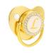 Golden Baby Bite Rings | 26 Letter Pacifier & Fruit Feed Dispenser | Safe Medical Materials - Buy Online on SooperMarket.com