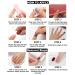 RikView French Tip Press on Nails - Medium Length Almond Glossy Yellow Acrylic Fake Nails | Perfect for a Chic Look - Buy Online on SooperMarket.com