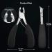 opove X5 Silver Podiatrist Toenail Clippers for Ingrown or Thick Nails - Precision Diabetic Pedicure Tool for Men - Buy Online on SooperMarket.com