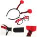 GALPADA 1 Set Ladybug Costume Suit Alien Eyeglasses Ladybug Eyeglasses Ladybug Party Favors Masquerade Sunglasses Ladybug Costume Props Makeup Headband Ladybug Ears Headband Plastic - Buy Online on SooperMarket.com
