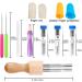 ZMAAGG Felting Needle Set - 43 Pieces with Wood Handles, Awl, and Instruction for DIY Felting - 3 Sizes Included - Buy Online on SooperMarket.com