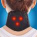 Austinstore Magnetic Therapy Cervical Vertebra Support Massager Self Heating Belt Health Care Black