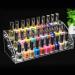 AYNEFY Acrylic Nail Polish Stand - 3 Layers Makeup Organizer Display - Clear Storage Holder (31x13.3x11cm) for All Nail Polish Enthusiasts - Buy Online on SooperMarket.com