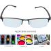 Colored Blindness Glasses Set - Black Frame Case Cloth & Inspection Diagram - International Shipping Available - Buy Online on SooperMarket.com