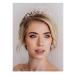 Sweetv Rose Gold Wedding Tiara - Crystal Bridal Crown for Women - Princess Costume Crown for Birthday Party Prom - Buy Online on SooperMarket.com