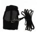 B Blesiya Leash Rabbit Harness Comfortable Breathable and Adjustable Mesh Harness BLACK L Black S