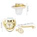 Luxury Rhinestone Crown Baby Pacifier - Ergonomic Golden Design Soothing & Portable (Letter D) - Buy Online on SooperMarket.com