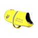 Reflective light fleece coat with hole for the leash 5 sizes-high visibility for outdoor activities during the day and night keeps your dog visible safe from cars and hunting accidents yellow M