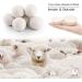 Organic Wool Dryer Balls XL 6-Pack | Natural Reusable Fabric Softener | Eco-Friendly Baby Safe Anti-Static | Chemical Free Energy Saving Laundry Solution - Buy Online on SooperMarket.com