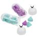 Balacoo 2 Capsule Bottle Beauty Egg Women Makeup Sponge Makeup Blenders Cushion Foundation Concealer Cream to Powder Foundation Wet Dry Use Puff Hydrophilic Polyurethane Face Can 20x7cm As Shown 1