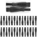 LATRAT 40 Pcs Brush Razor Cleaning Brush Razor Cleaning Brushes Replacement Cleaning Brush (Black)