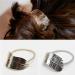 Buy Daedalus 2pcs Women Leaf Design Elastic Ponytail Holder Hair Bands - Stylish & Durable Hair Accessories for International Shipping - Buy Online on SooperMarket.com