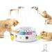 Potaroma Cat Toys 3-in-1 Smart Interactive Electronic Kitten Toy, Fluttering Butterfly, Random Moving Ambush Feather, Catnip Bell Track Balls, Dual Power Supplies, Indoor Exercise Cat Kicker Bright White 3in1 Cat Toy