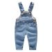 KIDSCOOL SPACE Baby & Little Boys/girls Water Washed Ripped Soft Denim Overalls 2-3 Years Light blue-2061