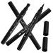 FOYTOKI 4pcs Makeup Pencils for Eyes Black Liquid Eyeliner Pen Abs
