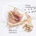 Runmi Gold Metal French Design Hair Clips - Stylish Hair Accessories for Women & Girls - 2pcs International Shipping - Buy Online on SooperMarket.com