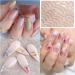 3D Rose Gold Metal Nail Stickers - Self-Adhesive Nail Art Decals for DIY Manicure | 8 Sheets of Stripe Lines & French Tips - Buy Online on SooperMarket.com