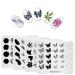 Nail Stamping Plate 4 Piece Set Feather Flower Leaves Butterfly Template Image Nail Art Stamper Scraper Nail Polish DIY Tool 20