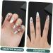 Amosfun 3 Sets Nail Ring Finger Tip Women Ring Ring for Women Rings for Women Jewels for Nails Nail Decor Women's Band Rings Women s Suits Red Decor Zinc Alloy Miss Girl Jewelry White - Buy Online on SooperMarket.com