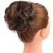 1 Piece Messy Hair Bun Chignon Ponytail in Medium Brown - Wavy Curly Hair Scrunchie Extension for Women - Buy Online on SooperMarket.com