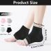 4 Pairs Heel Moisture Gel Socks for Cracked Heels | Foot Care Open Toe Socks for Dry Skin Treatment - International Shipping Available - Buy Online on SooperMarket.com