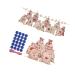 KOMBIUDA 50 Pcs Calendar Chritmas Candy Chrismas Garland Pouch for Christmas Storage Bag Drawstring Size 2 As Shown