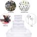 Goodma 24-Piece Rectangular Mini Clear Plastic Storage Box Set for Small Items and Crafts - Buy Online on SooperMarket.com