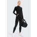 PERSIT Women's 1/4 Zip Fleece Pullover with Thumbholes | Long Sleeve Thermal Top for Running - Black - Medium - Buy Online on SooperMarket.com