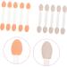 BELLIFFY 100pcs Double Ended Eyeshadow Brush Cosmetic Tool Latex Sponge Sponge Brush Makeup Tool Dual-side Eyeshadow Stick Cosmetic Applicator Eye Makeup Applicator 6.5x1.3cm White - Buy Online on SooperMarket.com