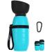 Pecute Dog Water Bottle (17oz/22oz), 2 in-1 Portable Dog Water Bottle with Foldable Bowl, Leak-Proof Dog Water Dispenser, Dog Travel Water Bottle for Outdoor Walking Hiking, Food-Grade Silicon 17 oz Blue