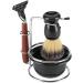LiebeWH 4-Piece Manual Shaving Set | Stainless Steel Stand & Bowl | Ultimate Grooming Kit for Men - Buy Online on SooperMarket.com