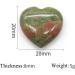 Natural Crystal Rough Natural Crystal Rough 2PCS Natural Rose Quartz Crystal Love Heart Home Decoration ChakraReiki Gemstone Agate Specimen Pecimen Gift Exorcise Evil Spirits Money Drawing (Color : L 20X20X8mm Zebra Stone - Buy Online on SooperMarket.com