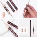 FOMIYES Real Hair Side Fringe Pen Nail Art Drawing Line Pen Double-end Nail Art Pen Nail Painting Pen Flamingo Scrunchies - Buy Online on SooperMarket.com