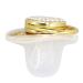 Stylish Toddler Pacifier - Portable Silicone with Golden 'J' Letter & Rhinestones - Safe & Exquisite - Buy Online on SooperMarket.com