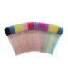 CIMAXIC 100pcs eyelash mascara lash applicator eyelash makeup brush eyebrow comb Cosmetic bag spiral Miss Size 1 Pink