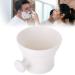 Shaving Soap Mug Bowl Shaving Bowl Durable Mug for Shaving Soap & Cream Shaving Mug Bowl for Daily Use and Easy to Clean Men's Shave Soap Bowl (White)