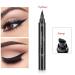 DekRion Winged Eyeliner Stamp & Liquid Liner Set - Black, Waterproof, Long-lasting & Smudgeproof Makeup - Buy Online on SooperMarket.com