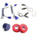 LEONARK Fencing Saber Foil Epee Body Cord Head Wire Mask Wire Foil Point Tip Tape Fencing Electric Sword Tester Beeping Testing Box Test Gauge Fencing Tool Kit Set I