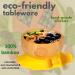 Bamboo Baby Weaning Set - Suction Bowl, Plate, Spoon & Fork in Yellow - Buy Online on SooperMarket.com