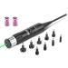 EZshoot Bore Sight Kit Bright Green or Red Dot BoreSighter with Big Button Switch for .17 to .54 Caliber Rifles Pistols Hunting green laser