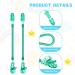 Vicloon Baby Dummy Clips 5 Pcs - BPA Free Soother Pacifier Chain Holder for Teether Toy - Green - Buy Online on SooperMarket.com
