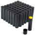 50 Pcs 5.5g Twist-up Lip Balm Tubes Empty Plastic Lip Gloss Balm Containers Rotatable Deodorant Containers for DIY Homemade Lipsticks  Chapsticks and Homemade Solid Perfume Black