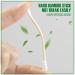 Nuduko Bamboo Cotton Swabs 500 Count | 100% Compostable & Organic | Eco-Friendly Biodegradable Wooden Cotton Buds | Plastic-Free Spiral/Round Head | 500 Pack - Buy Online on SooperMarket.com