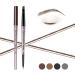 Music Flower Double Ended Eyebrow Pencil Waterproof Brow Pen Smudgeproof Long lasting Eye Makeup Pack of 1 Dark Brown Drak Brown