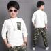 AMhomely Baby Boy Romper Sale: Letter Tracksuit Camouflage 2PCS Outfit Set for Boys 9-11 Years - White - Buy Online on SooperMarket.com