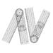 Xeodaun 4 Pieces Goniometer Physiotherapy 360 Degree Rotation Protractor Physiotherapy PVC for Physiotherapy Sports Therapy